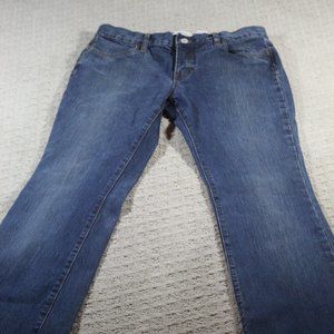 Super Flattering! GAP Jeans Size 4R Y2K Long & Lean Stretch Denim Flare Wide Leg